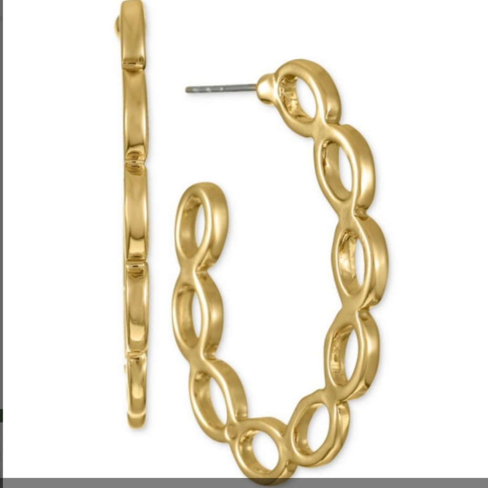 Alfani Gold Tone Hoop Earrings